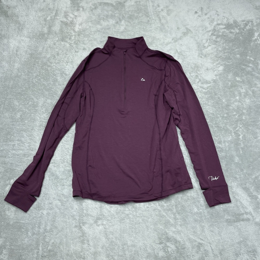 Paradox Women's L Activewear Top Purple Merino Wool d1327